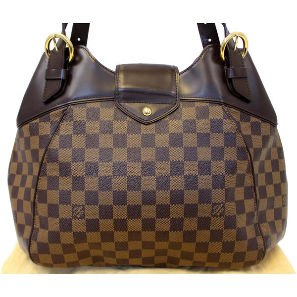 LOUIS VUITTON Sistina GM Damier Ebene Shoulder Handbag-US