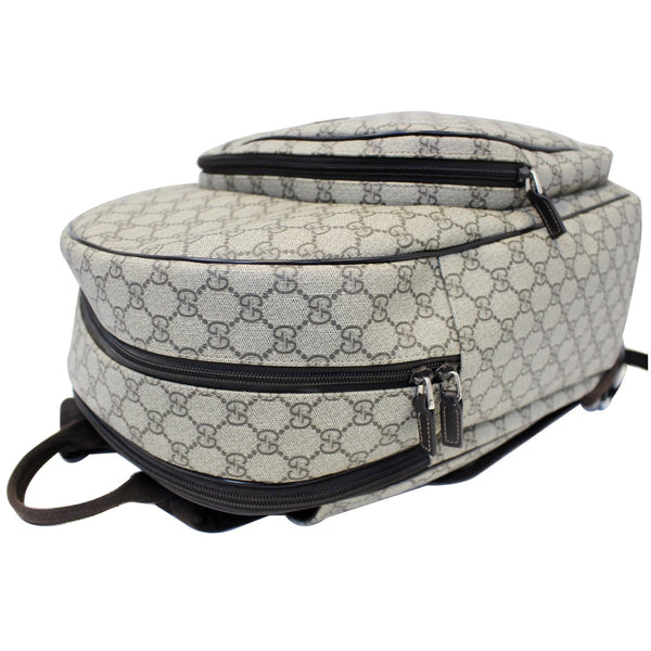 Gucci Backpack Bag GG Supreme Canvas Trolley - side view