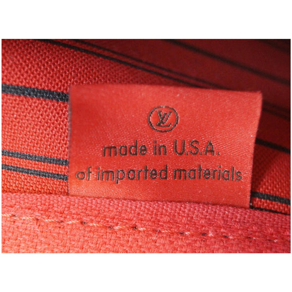 LOUIS VUITTON Neverfull MM Damier Ebene Tote Shoulder Bag Brown