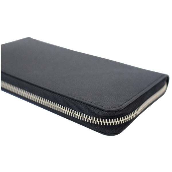 Louis Vuitton Zippy Wallet Organizer Taiga Leather Black - corner
