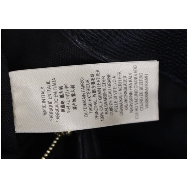 BURBERRY Large Banner Calf Leather House Check Tote Bag Black