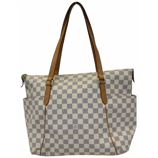 LOUIS VUITTON Totally MM Damier Azur Shoulder Bag White-US
