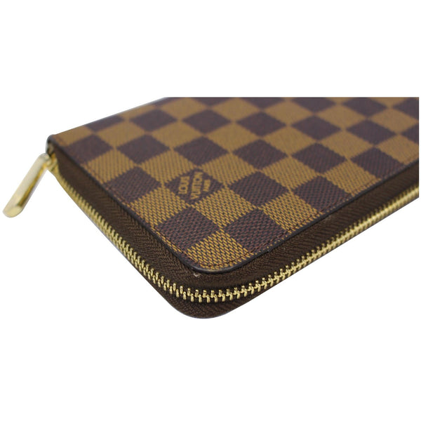 LOUIS VUITTON Zippy Organizer Damier Ebene Wallet Brown