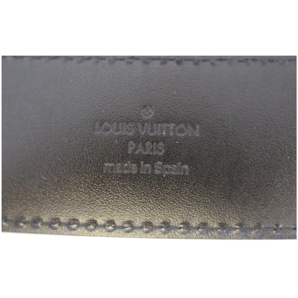 Louis Vuitton Damier Graphite belt - Lv logo