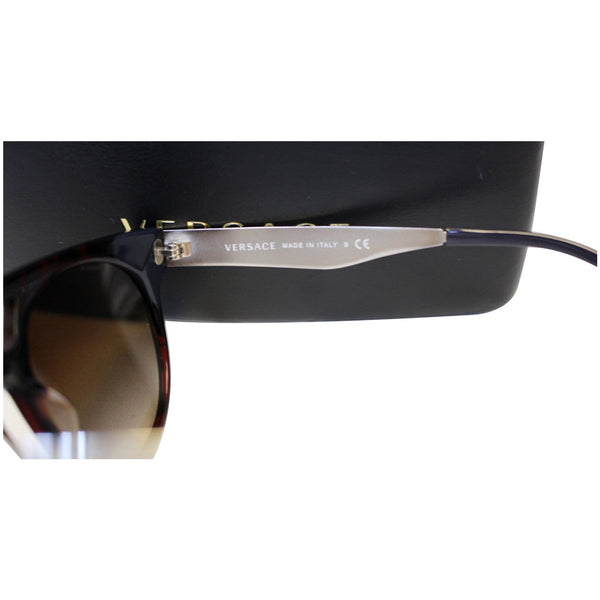 Brown Versace Sunglasses With Brown Frame- close up