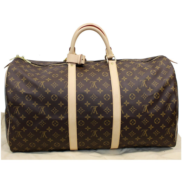 Louis Vuitton Keepall 55 Monogram Canvas Bostan Bag full view