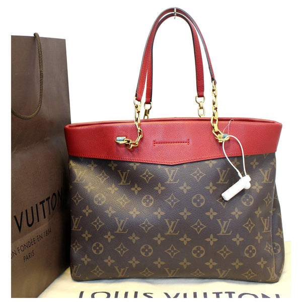 Close View lv Pallas Chain Shopper Monogram Canvas Bag