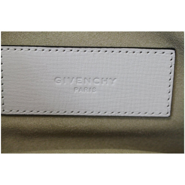 GIVENCHY Cross3 Two Tone Textured Leather Crossbody Bag White - Last Call