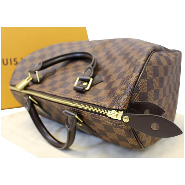 LOUIS VUITTON Speedy 30 Damier Ebene Satchel Bag Brown