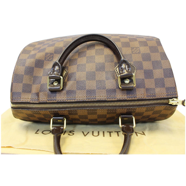 Louis Vuitton Speedy 30 Damier Ebene Satchel Bag Brown