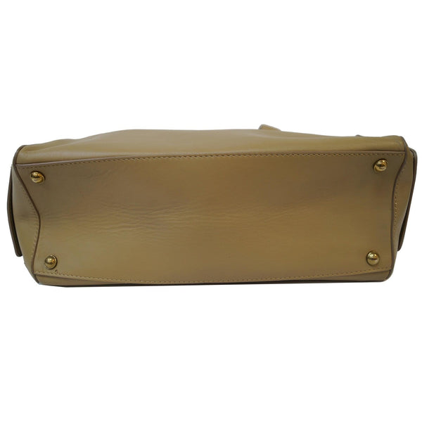 JIMMY CHOO Catherine Quilted Flap Box Satchel Bag Beige