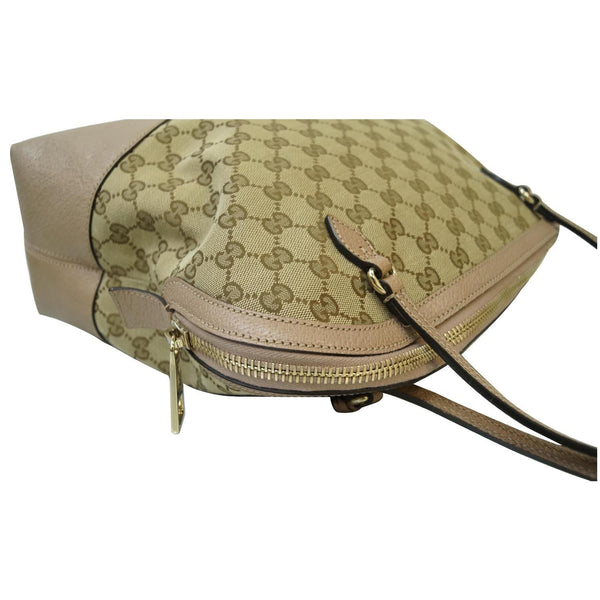 GUCCI Bree GG Supreme Leather Shoulder Bag 323673 Mauve