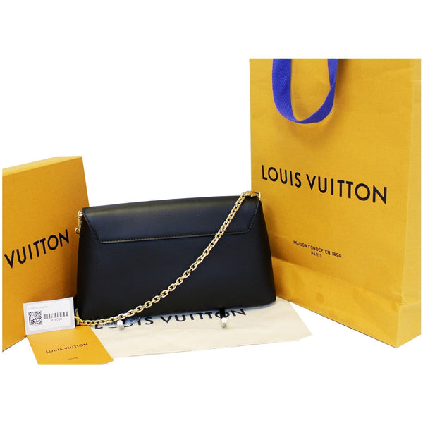LOUIS VUITTON Love Note Calfskin Leather Shoulder Bag Black-US