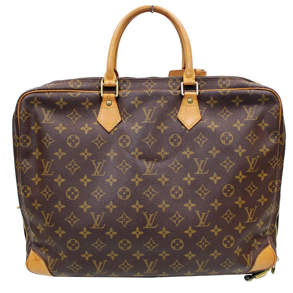 LOUIS VUITTON Porte Documents Voyage Monogram Canvas Briefcase Brown