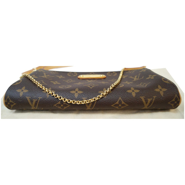 LOUIS VUITTON Pochette Eva Monogram Canvas Clutch Crossbody Bag Brown