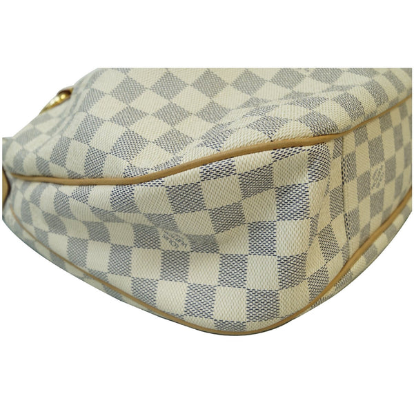 LOUIS VUITTON Evora MM Damier Azur Tote Shoulder Bag White