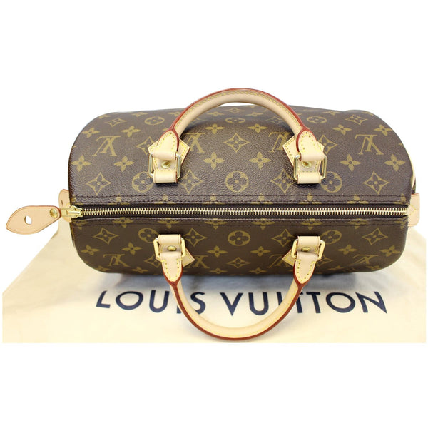 LOUIS VUITTON Speedy 30 Monogram Canvas Satchel Handbag Brown