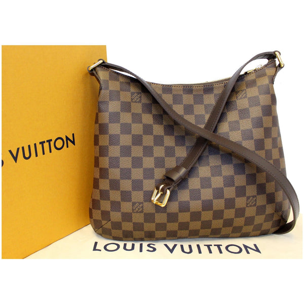 LOUIS VUITTON Bloomsbury PM Damier Ebene Crossbody Bag Brown