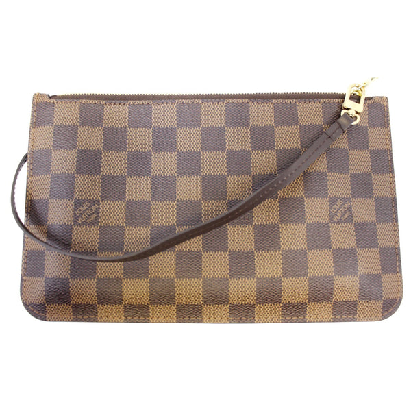 LOUIS VUITTON Damier Ebene Pochette Wristlet Pouch Neverfull MM