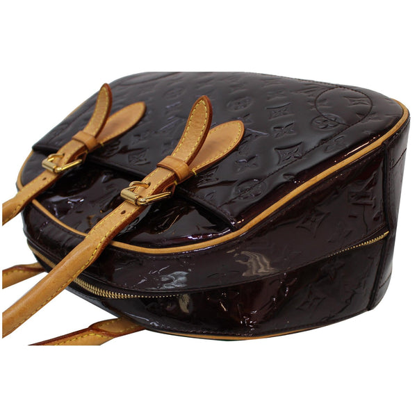 elegant look LV Summit Drive Monogram Vernis Soulder Bag