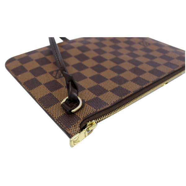 LOUIS VUITTON Pochette Wristlet Pouch Neverfull MM Damier Ebene-US