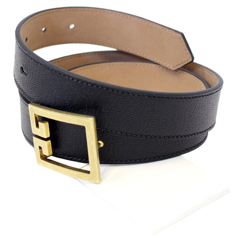 Givenchy Double G Logo Buckle Belt Black Size 38 For men