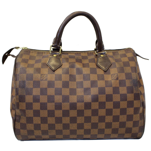 LOUIS VUITTON Speedy 30 Damier Ebene Satchel Bag Brown