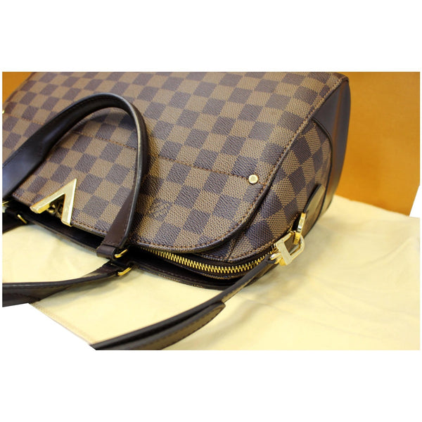 LOUIS VUITTON Kensington Bowling Damier Ebene Shoulder Bag Brown