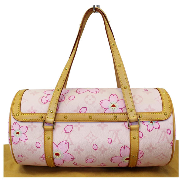 LOUIS VUITTON Papillon Pink Monogram Cherry Blossom Tote Handbag-US