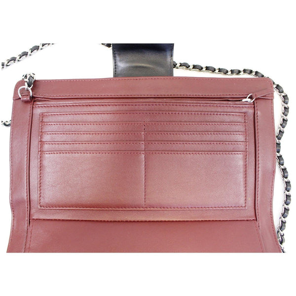 CHANEL Lucky Symbols Pochette Patent Leather Wallet on a Chain Black