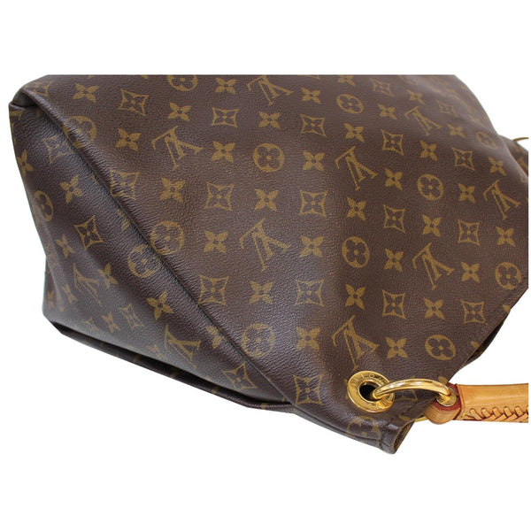 leather LV Artsy MM Monogram Canvas Shoulder Bag
