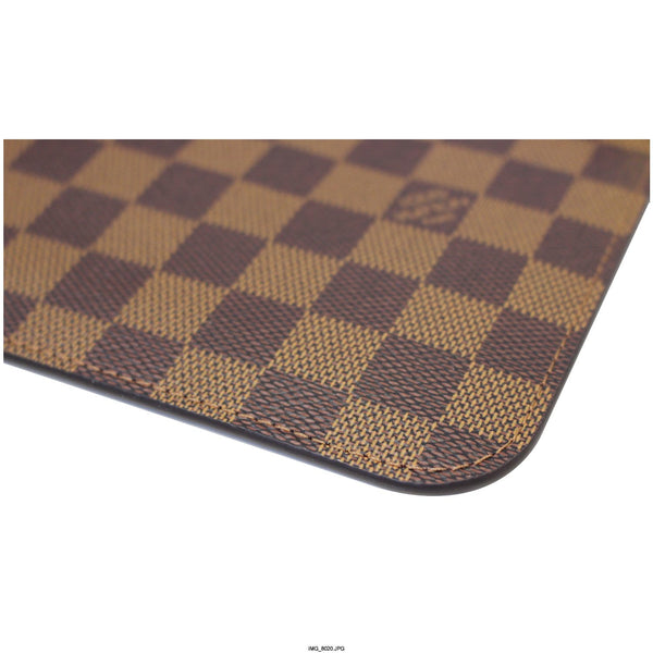 LOUIS VUITTON Pochette Wristlet Pouch Damier Ebene Neverfull MM-US