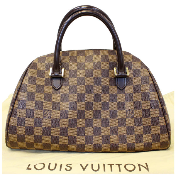 LOUIS VUITTON Ribera MM Damier Ebene Satchel Bag Brown-US
