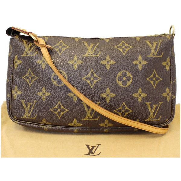 LOUIS VUITTON Pochette Accessoires Monogram Canvas Pouch Bag Brown-US