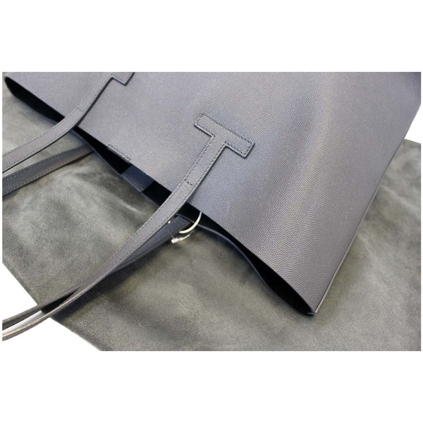 Tom Ford Large Grained Leather T Tote Bag - left side view