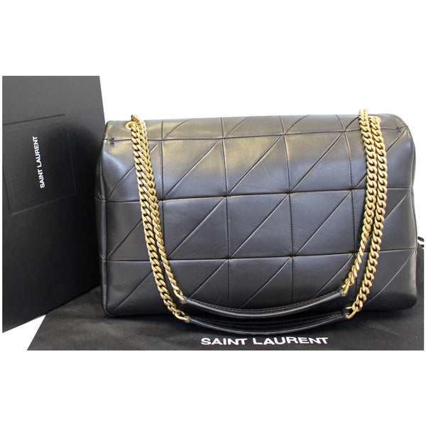 YVES SAINT LAURENT Jamie Giant Lambskin Leather Shoulder Bag Black