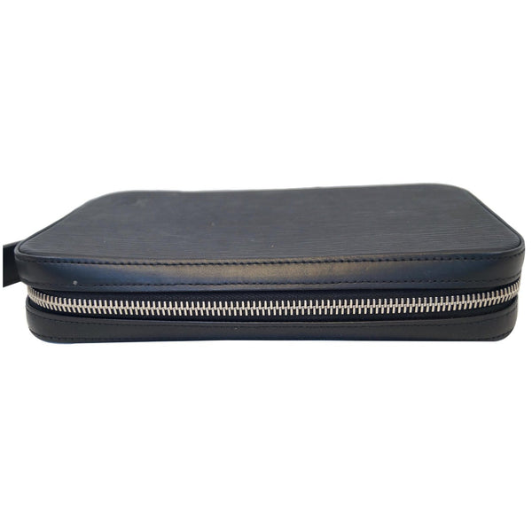 zipper Louis Vuitton Dandy Epi Leather Wallet Black