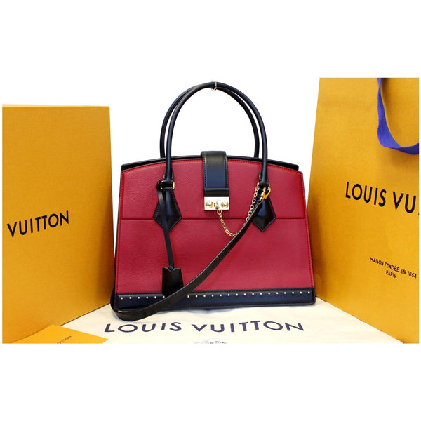 Louis Vuitton Cour Marly MM Full Package Bag Rouge
