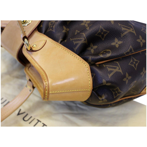 LOUIS VUITTON Boetie MM Monogram Canvas Shoulder Bag Brown