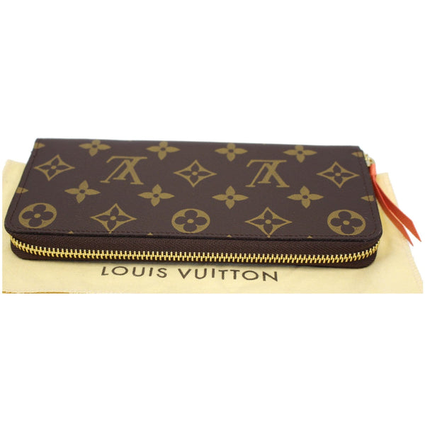 LOUIS VUITTON Clemence Monogram Canvas Wallet Brown