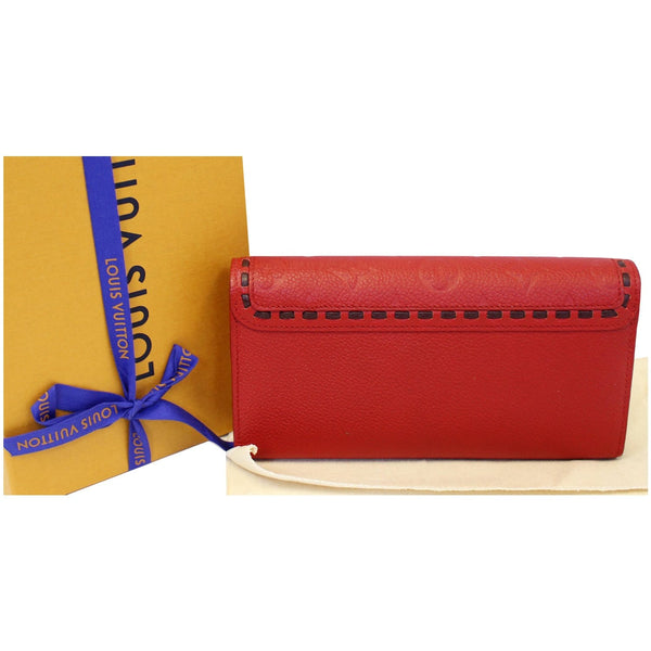 LOUIS VUITTON Scarlet Monogram Empreinte Wallet Red