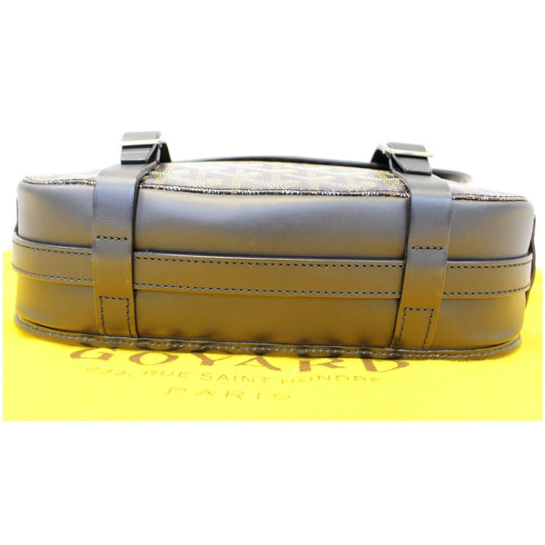 GOYARD Belvedere MM Goyardine Canvas Crossbody Bag Black-US