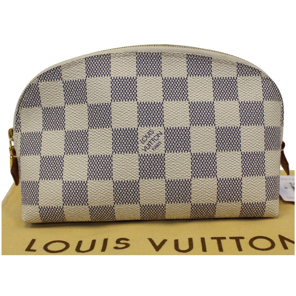 LOUIS VUITTON Damier Azur Cosmetic Pouch White-US