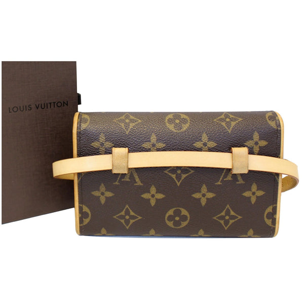 LOUIS VUITTON Pochette Florentine Monogram Canvas Waist Bag Brown