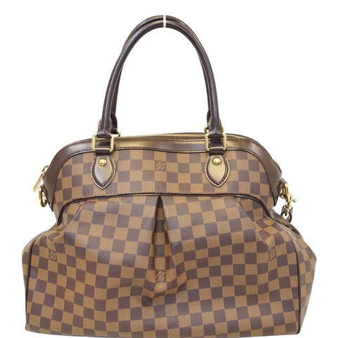 LOUIS VUITTON Trevi GM Damier Ebene Shoulder Handbag Brown