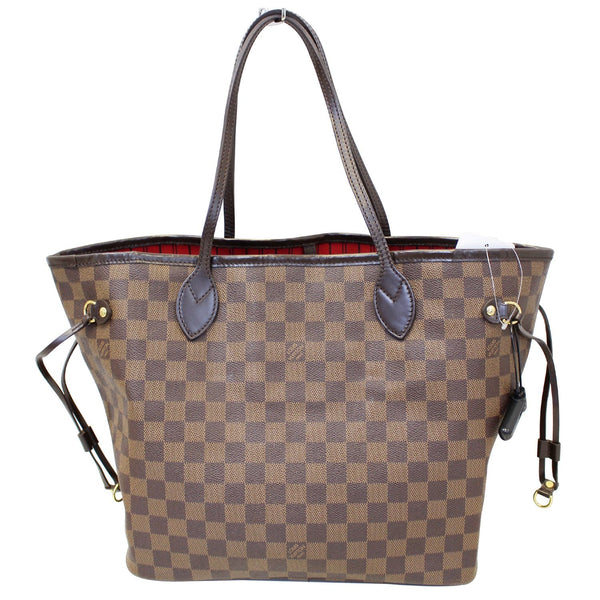 LOUIS VUITTON Neverfull MM Damier Ebene Tote Shoulder Bag-US