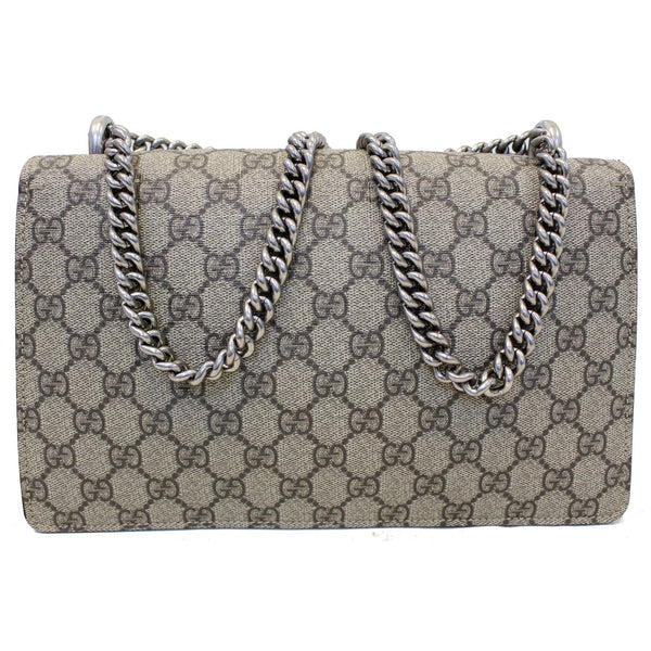 GUCCI Dionysus Small GG Supreme Canvas Shoulder Bag Beige 400249