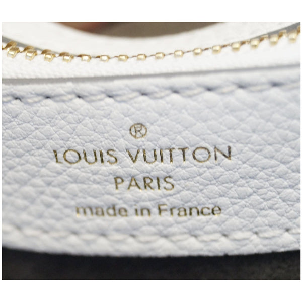 LOUIS VUITTON Mahina L Monogram Leather Shoulder Bag White