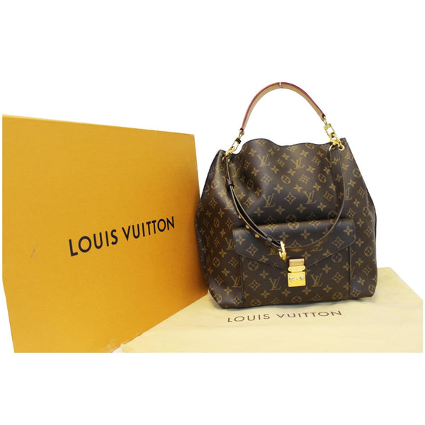 LOUIS VUITTON Metis Hobo Monogram Canvas Shoulder Bag Brown