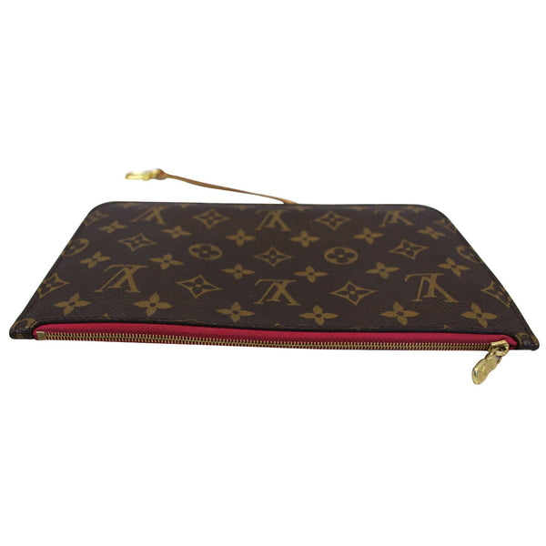 LOUIS VUITTON Pochette Wristlet Pouch Monogram Canvas Neverfull Fuchsia-US